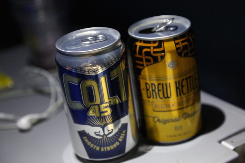 フィリピン航空　機内　ビール